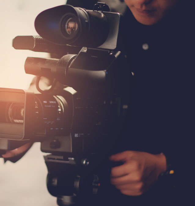 Cameraman filming